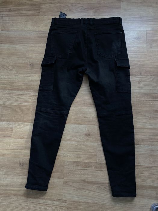 Spodnie męskie jeansy czarne Zara