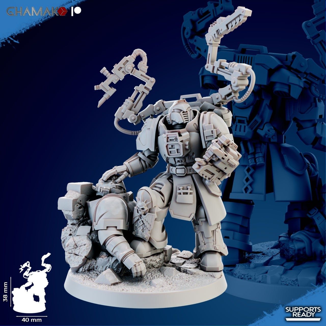 WARHAMMER 40000 3д друк 3d Вархамер Космодесант фотополімерний мініатю