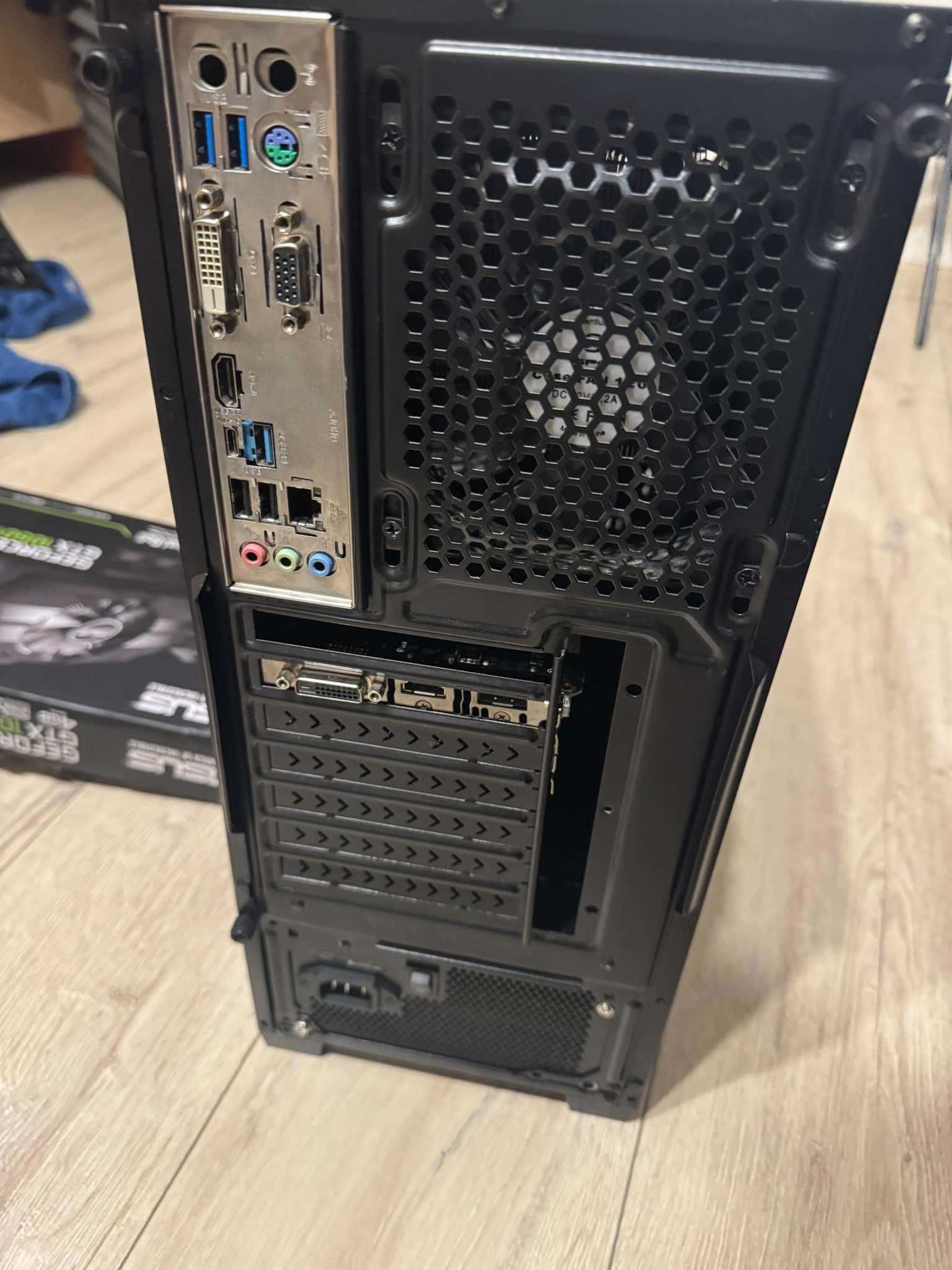 Całe stanowisko z monitorem - i59600kf + 1050ti +48gb ram