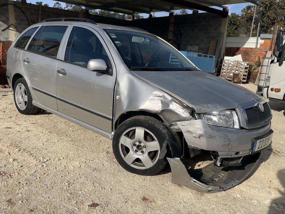 Skoda fabia acidentada