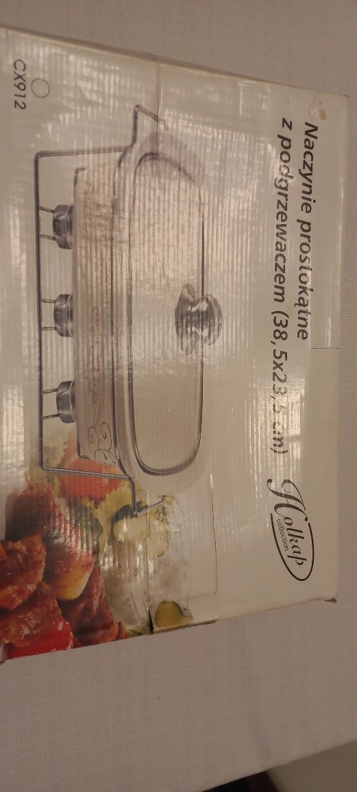 Naczynie żaroodporne z podgrzewaczem 3.2l