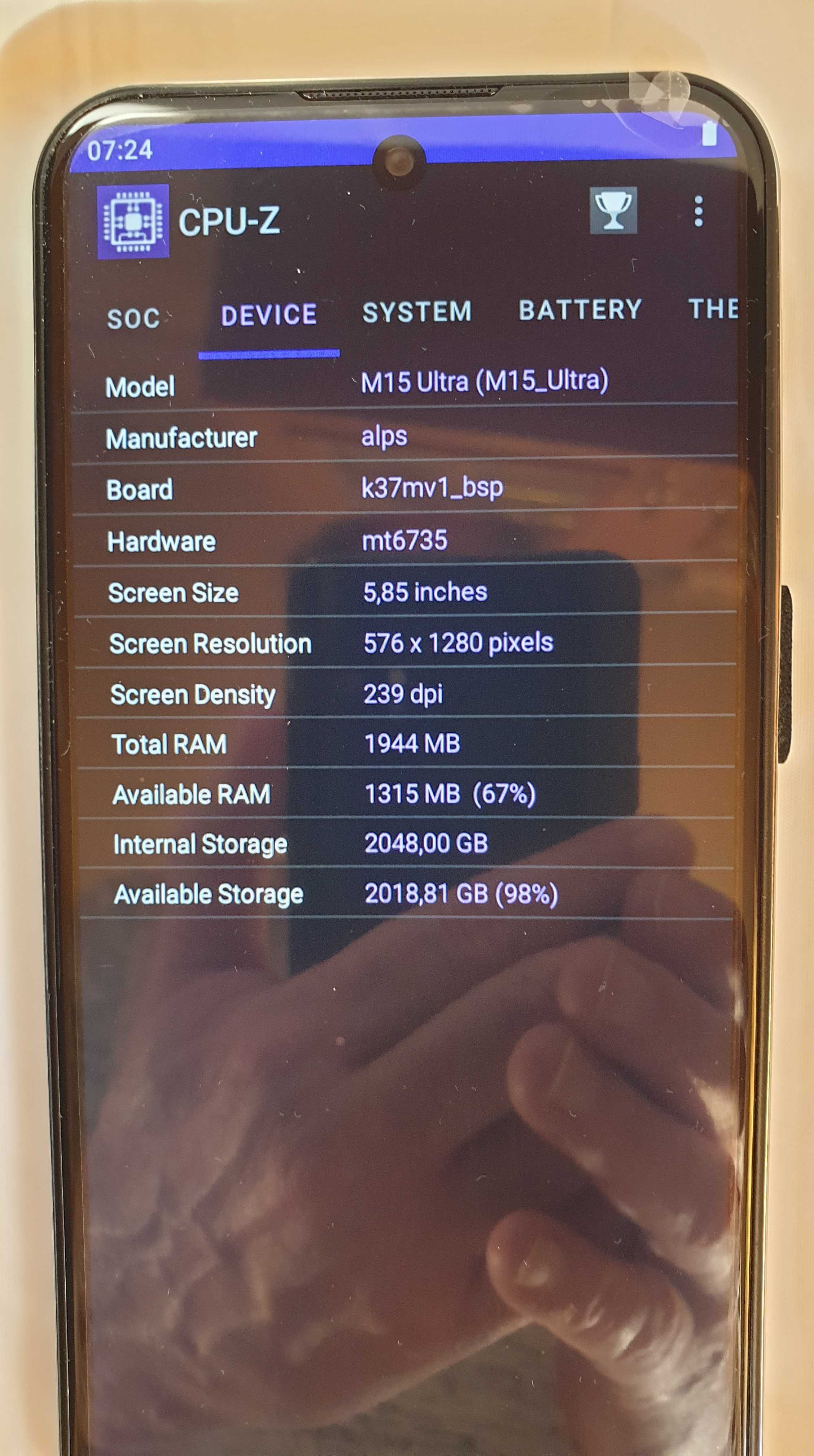Smartfon Alps M15 Ultra / NOWY