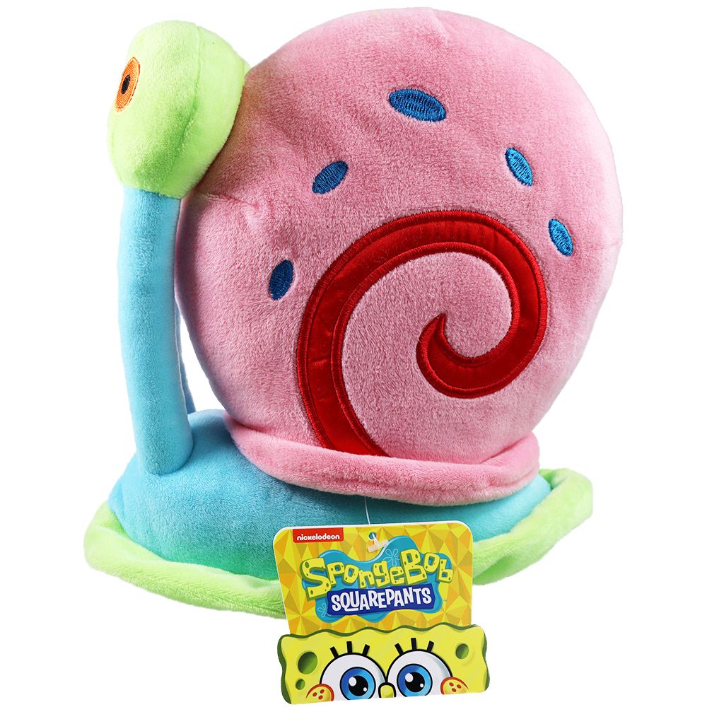Duży Pluszowy Ślimak Gacek 24cm Maskotka Przytulanka Spongebob Garry