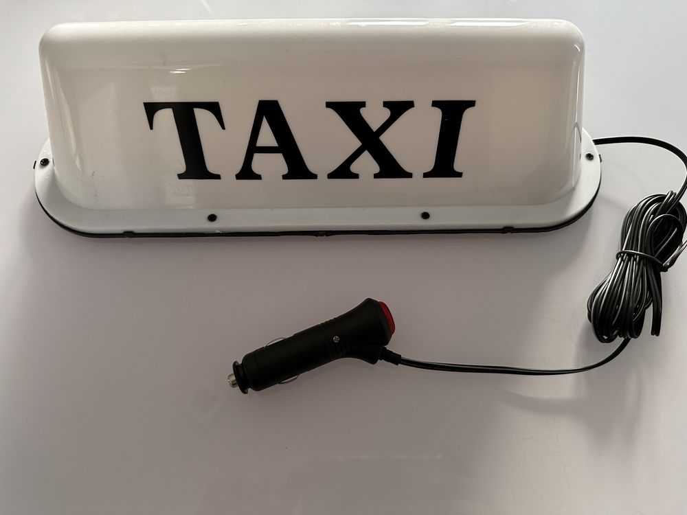 Samochód samochód Taxi Taxi znak kopuła lampa