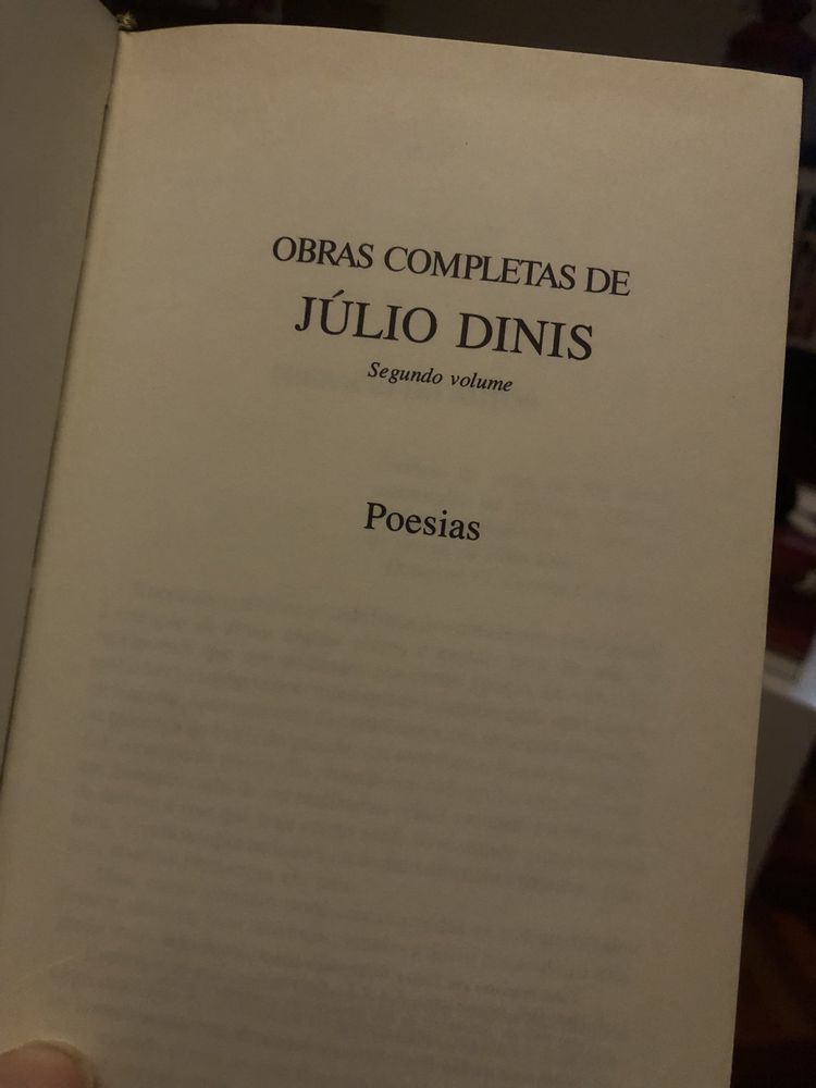 Júlio Dinis - obras completas Volume II - Poesias