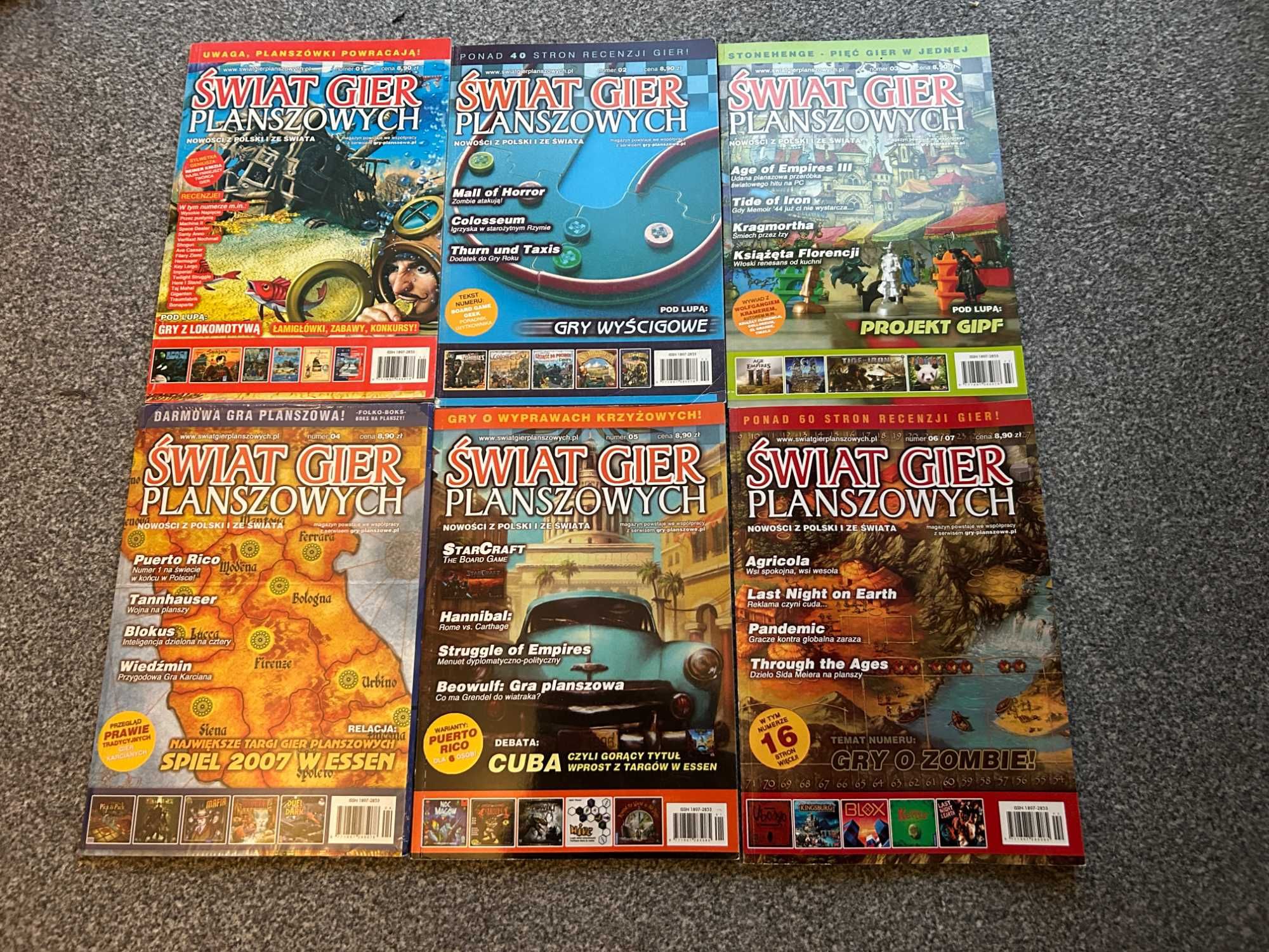 29 magazynów planszówkowych: Świat Gier Planszowych, Spielbox Agricola