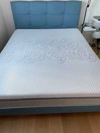 Łóżko tapicerowane z materacem Sealy