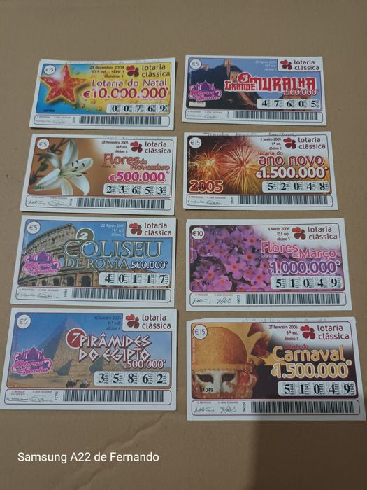 Vendo  vários Bilhetes