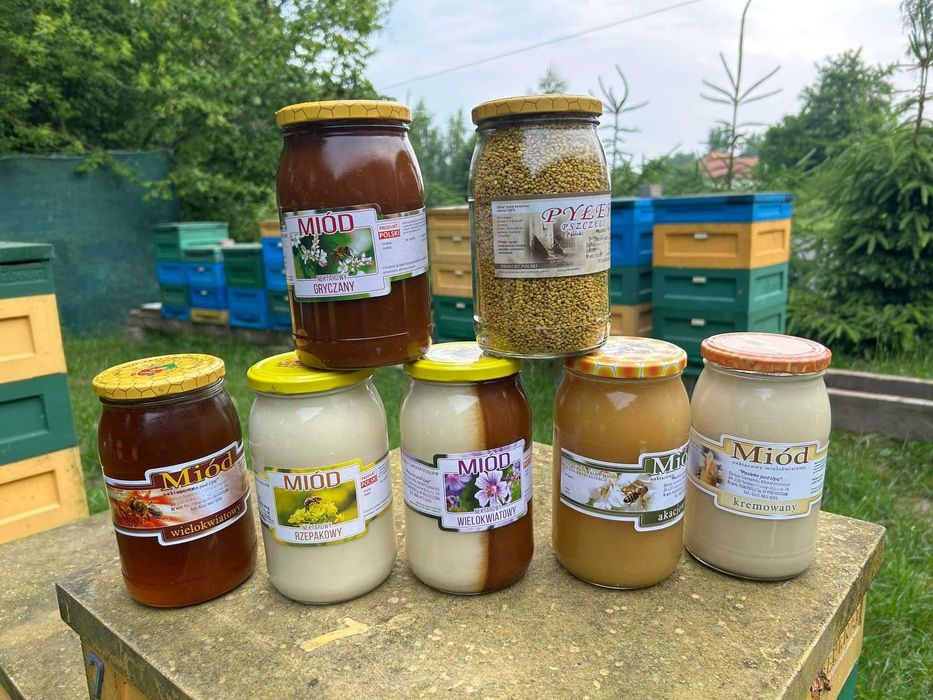 Miód naturalny - gatunkowy słoiki