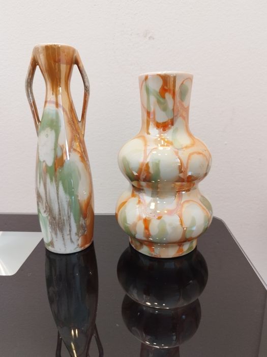 Wazon Bałwanek i wazon Amforka Bogucice lata 60 PRL .Bogucice.