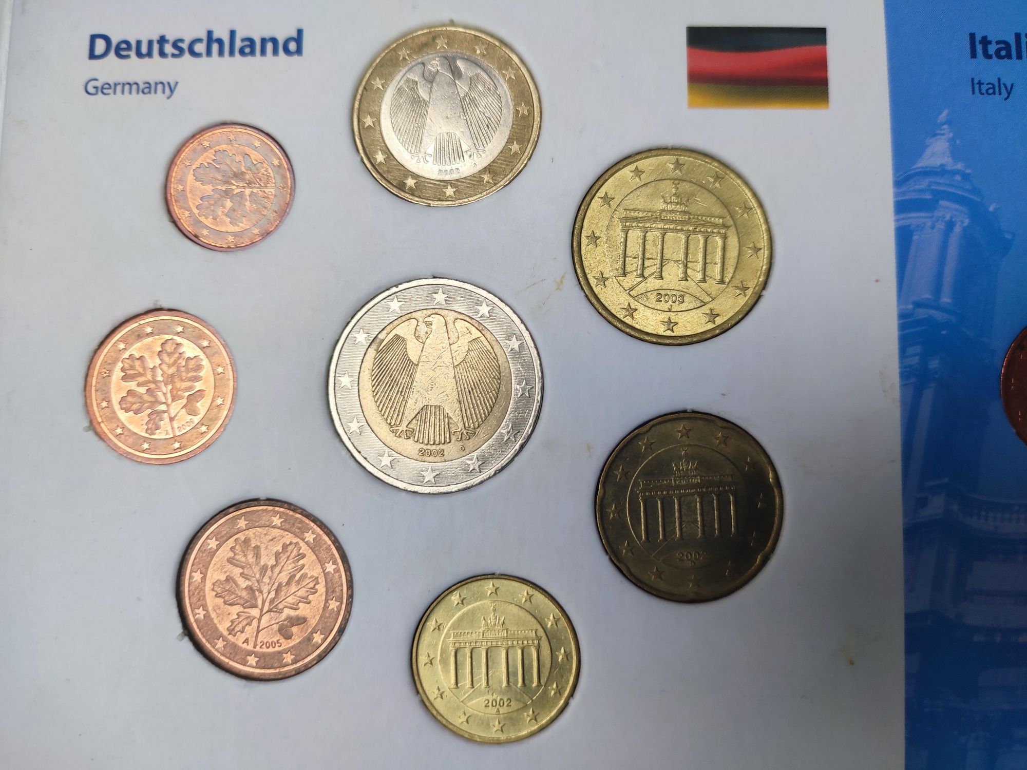 Monety EURO Niemcy  - zestaw