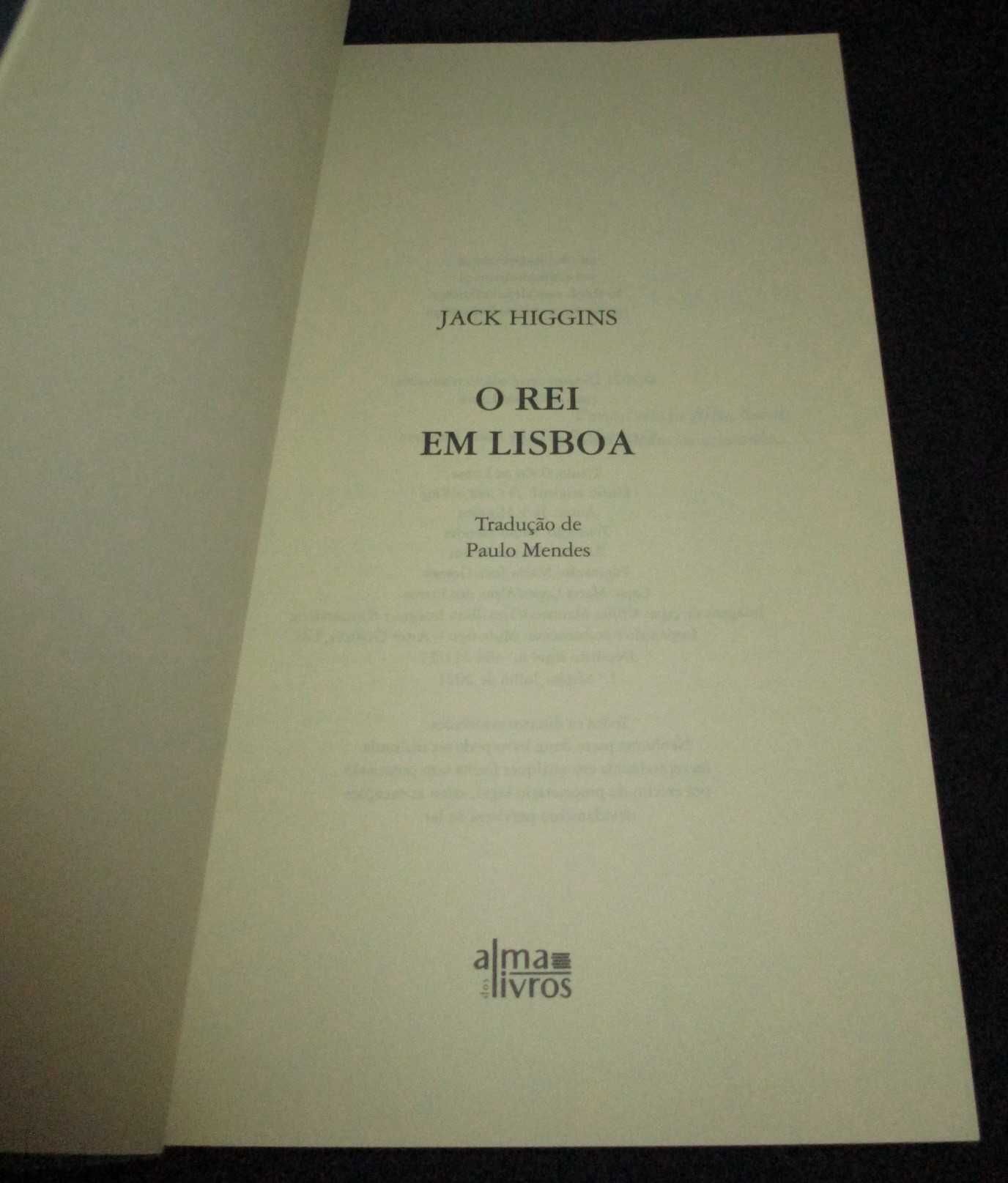 Livro O Rei em Lisboa Jack Higgins