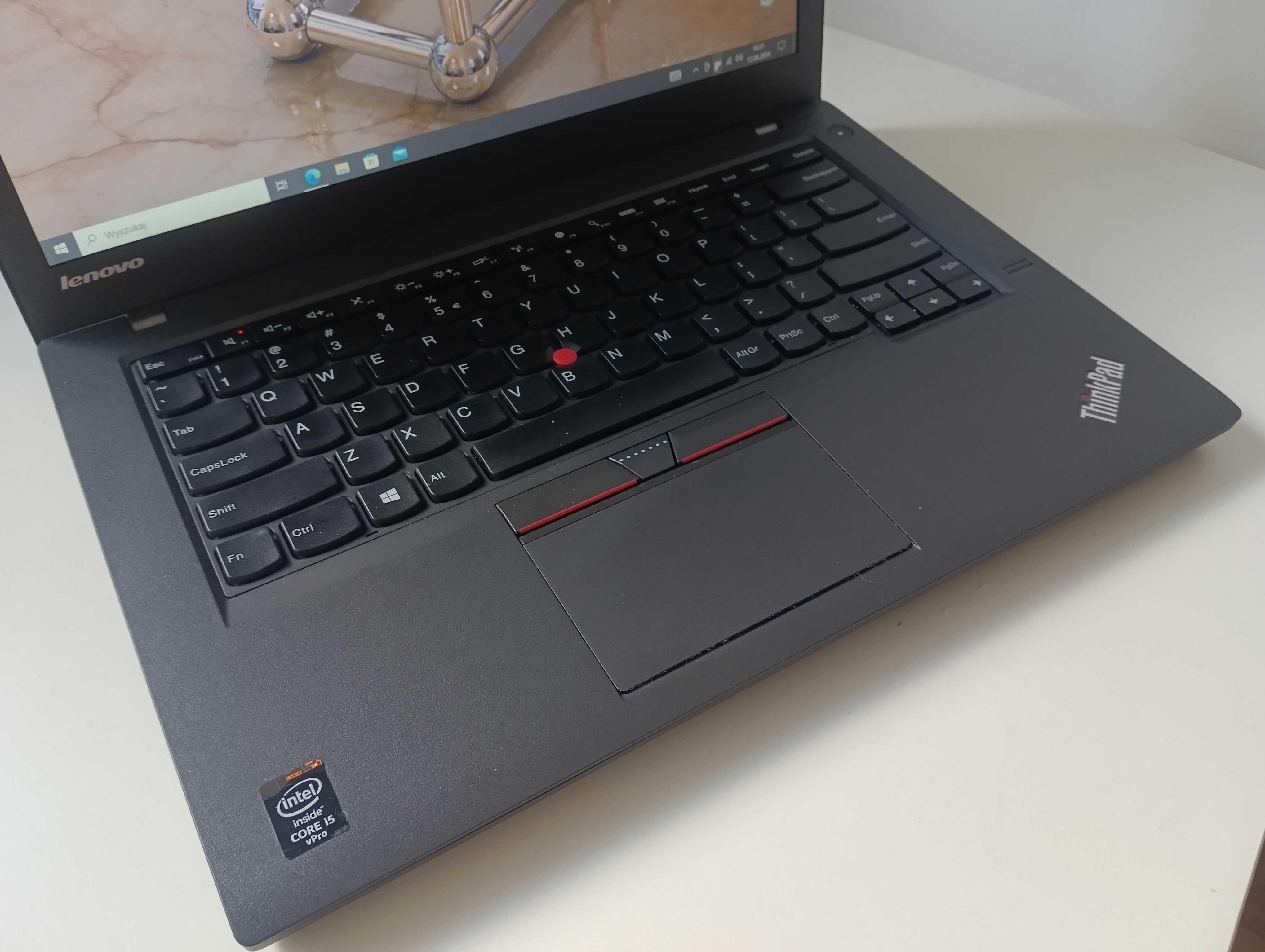 Lenovo T450/i5/8GB RAM/180GB SSD/14"/1,74 kg/Windows 10 Pro/PL