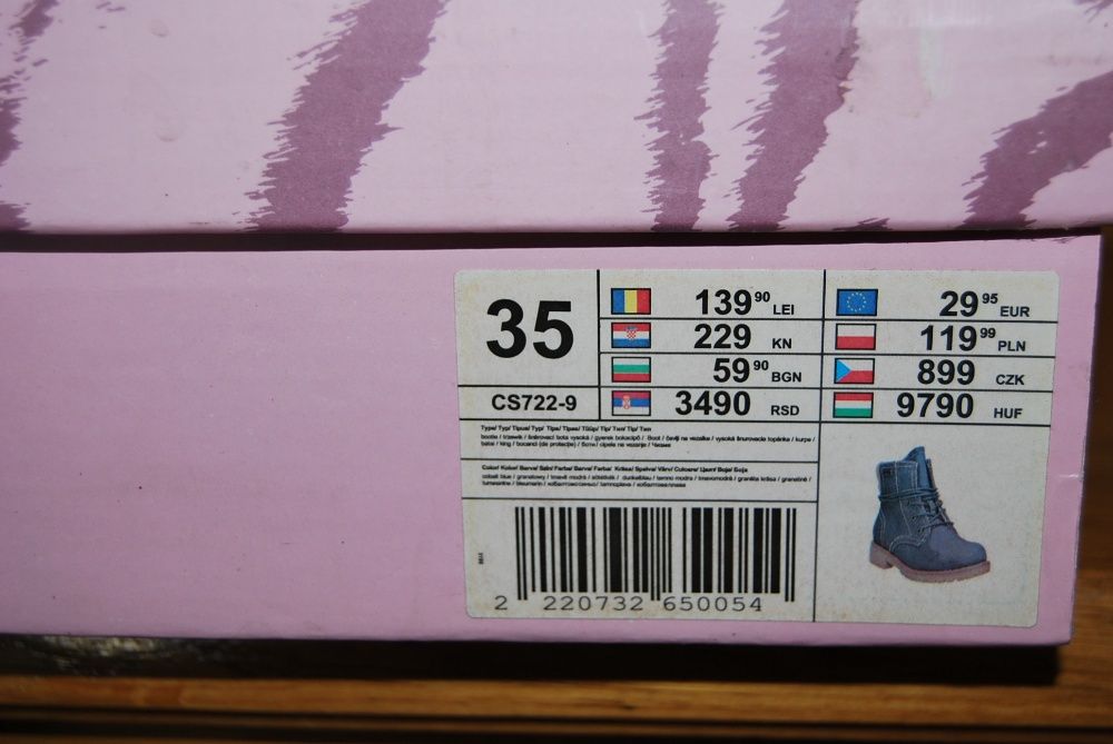 buty -zima-dziewczęce rozm. 35