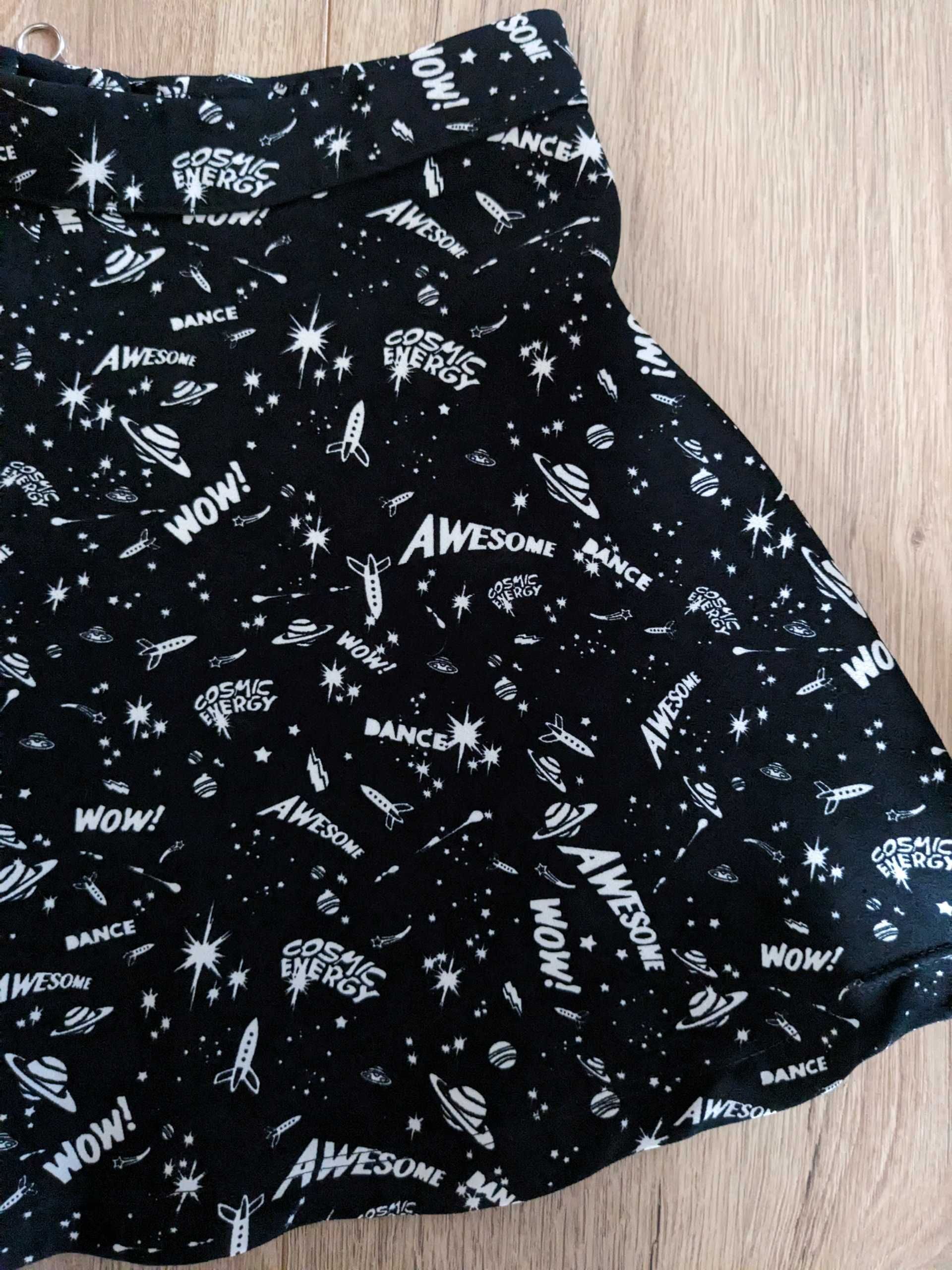Krótka spódnica bershka - kosmos, space, awesome, rock style