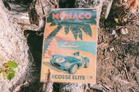 Poster Jaguar D Type/Monaco Grand Prix/Monte Carlo A3 (Plastificado)