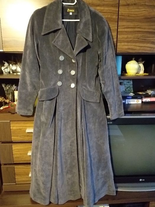 Płaszcz ciemno siwy MARLENA r.40