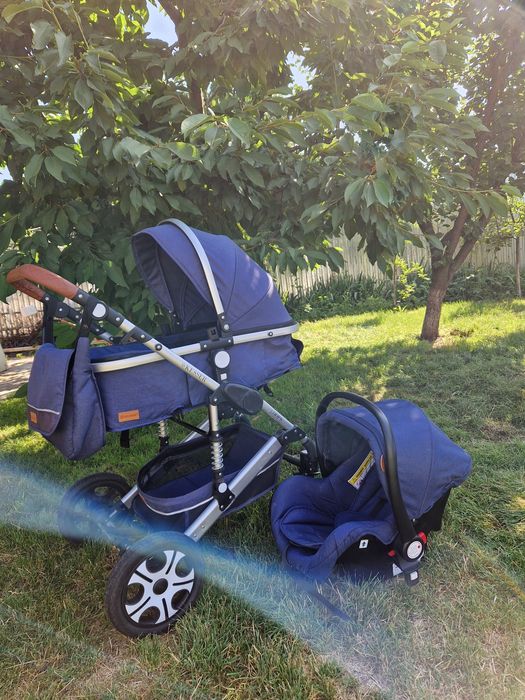 Терміново Коляска 3 в 1 дитячий візок люлька прогулка автокрісло