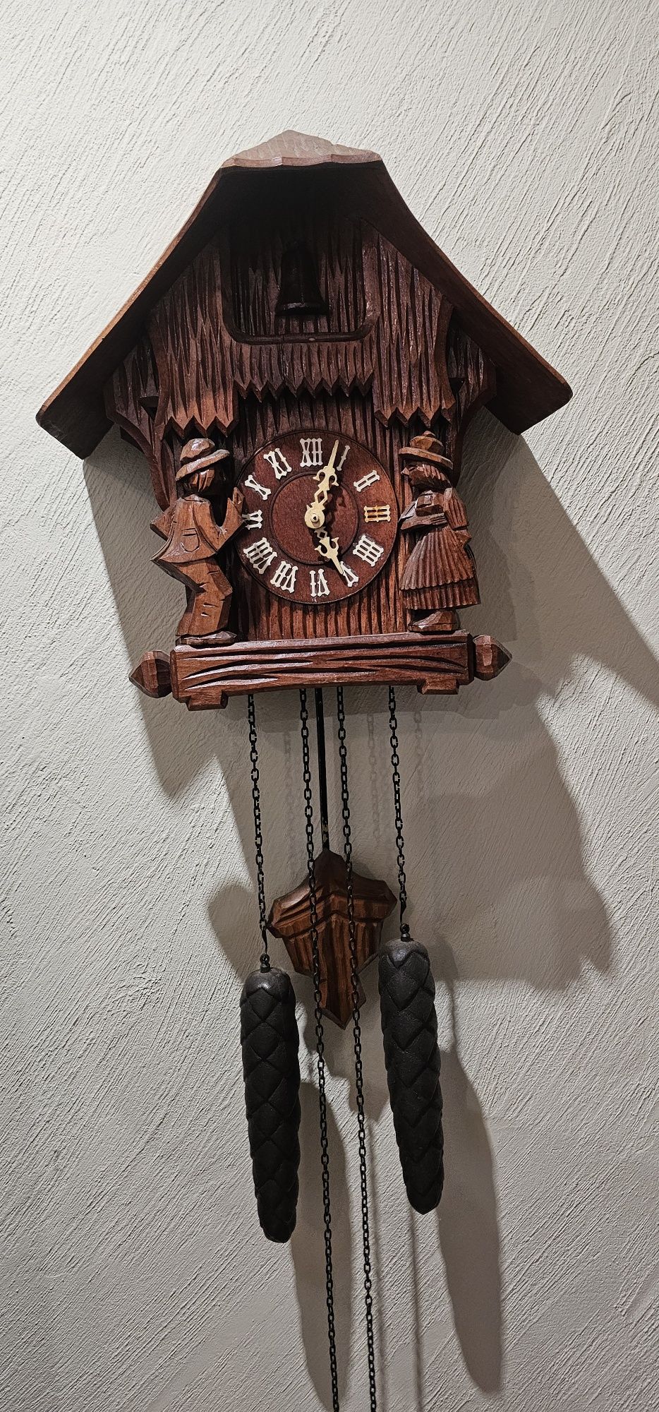 Zegar  ścienny  gong  PRL