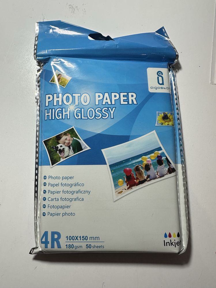 Papier fotograficzny 8x50szt!! high glossy photo paper 4R 100x150mm