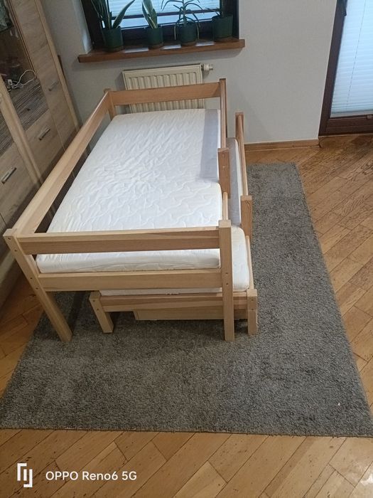 Łóżko podwójne wysuwane