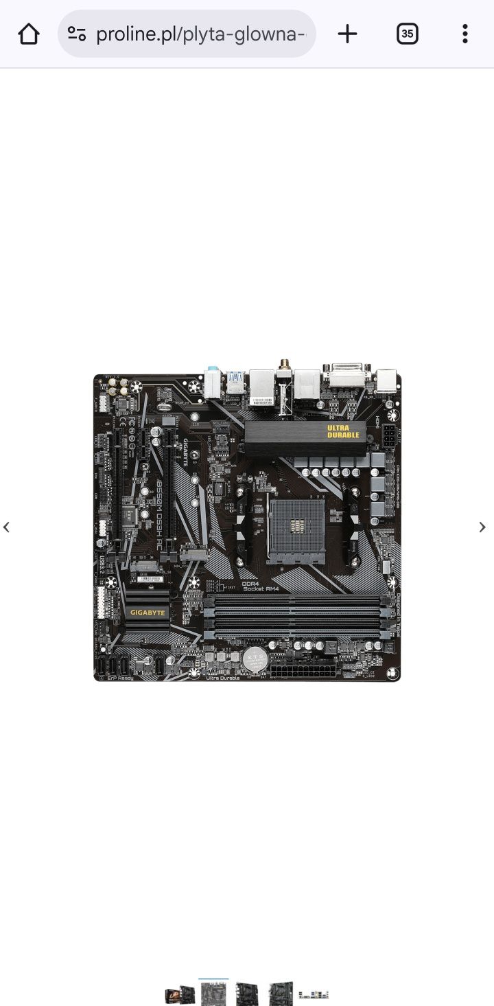 Gigabyte B550M DS3H AC WIFI AM4 32gb ddr4 PATRIOT Viper