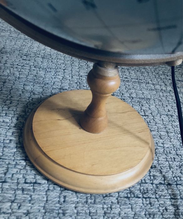 Globus podświetlany kula ziemska lampa mapa świata duży retro