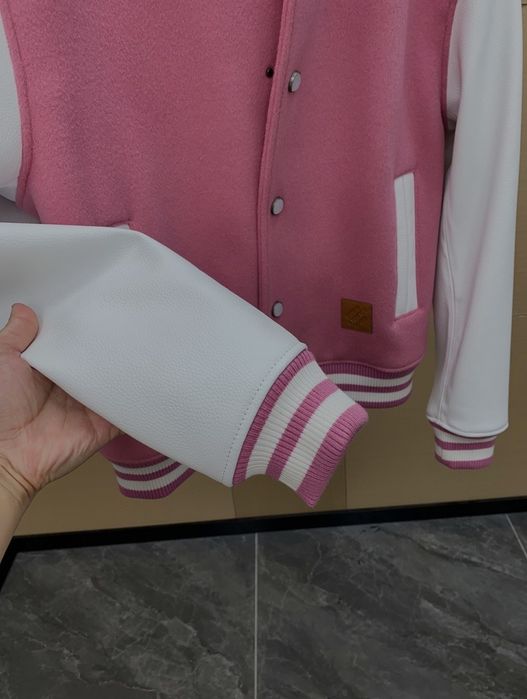 Louis Vuitton x Nigo FW25 – kurtka varsity z wstawkami ze skóry