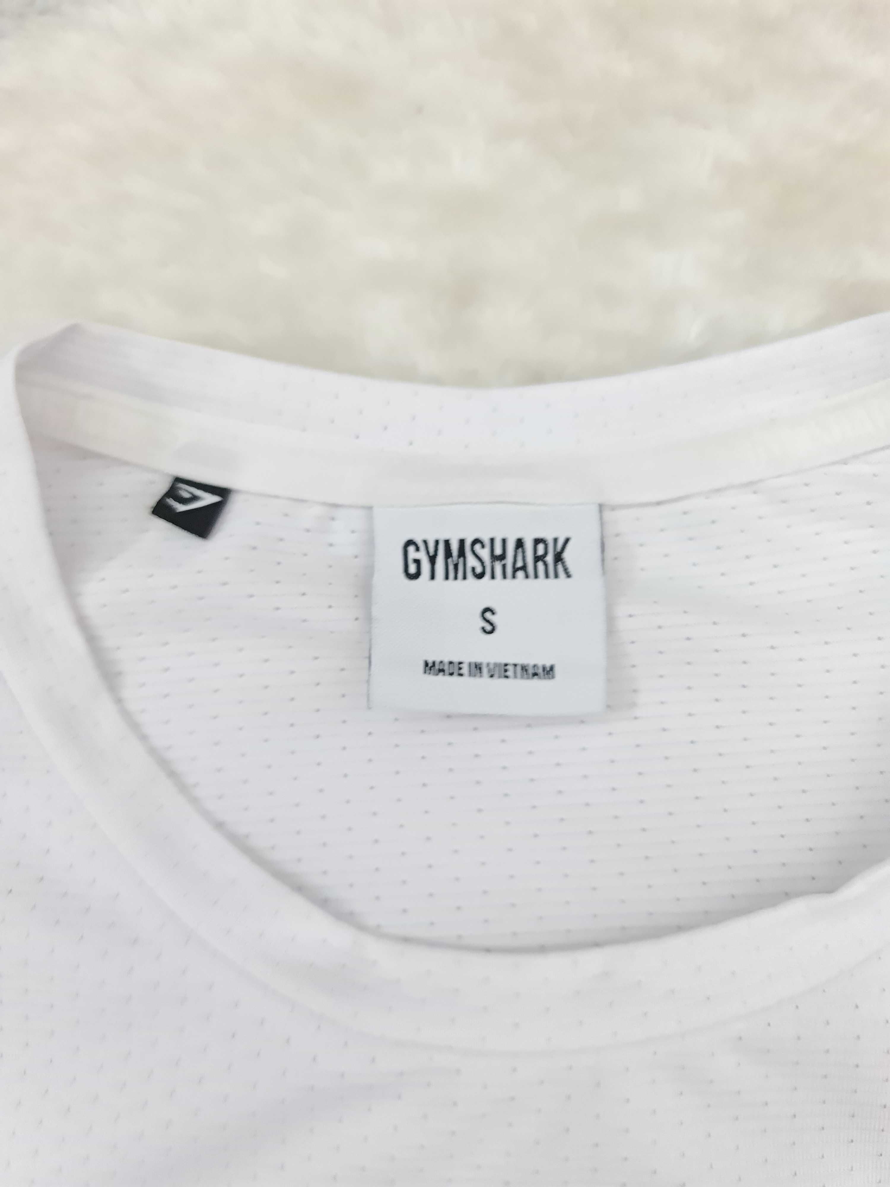 Koszulka T-shirt Gymshark Logo Biała Rozmiar S / M Oryginalna