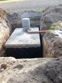 Zbiorniki betonowe szamba deszczówka przyłącza kompleksowo odwodnienia