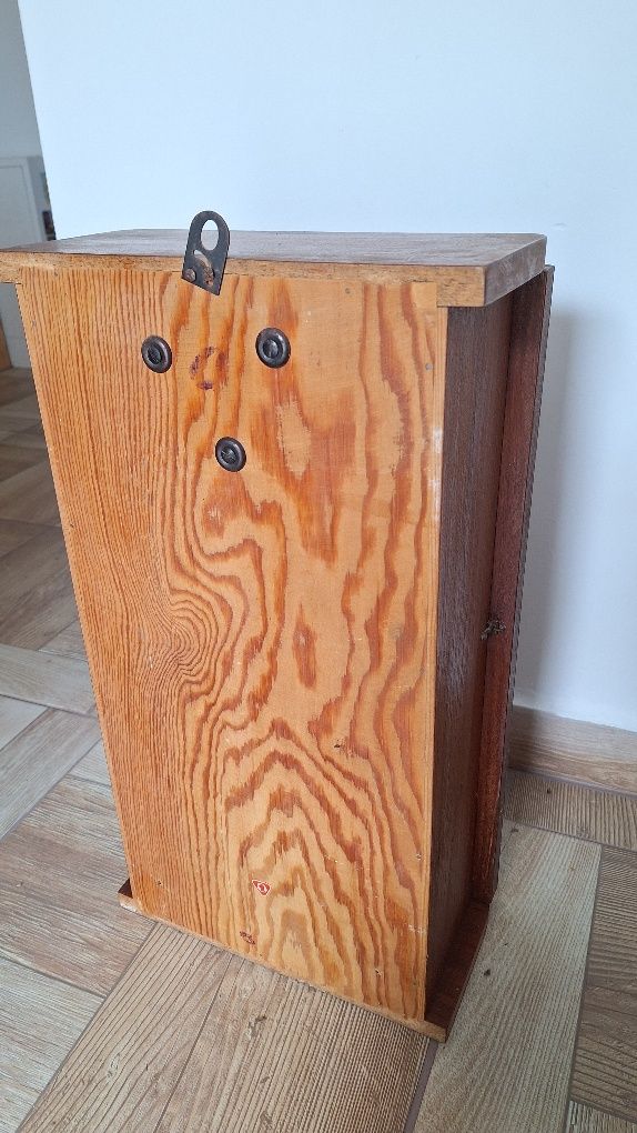 Zegar ścienny Metron PRL – drewno, vintage