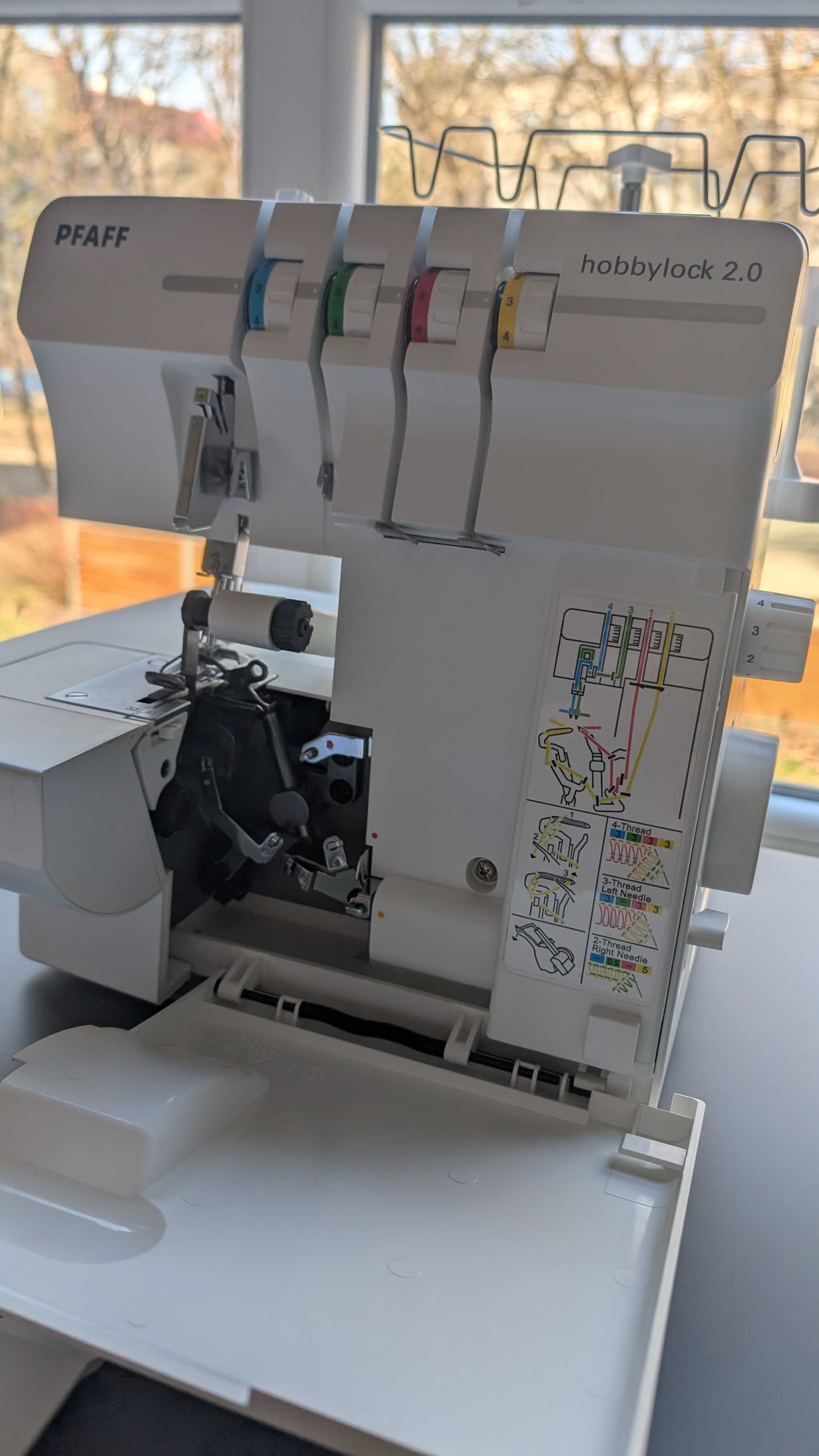 Overlock (oczyszczarka) PFAFF Hobbylock 2.0 – jak nowy!