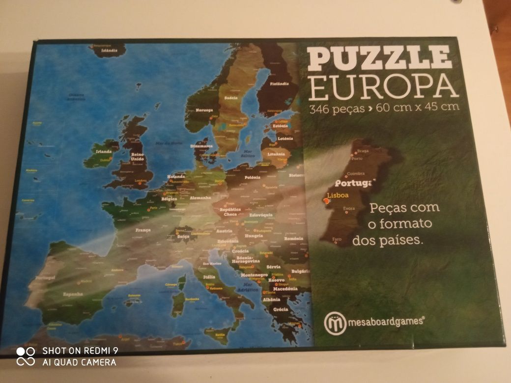 Puzzle mundo e puzzle europa