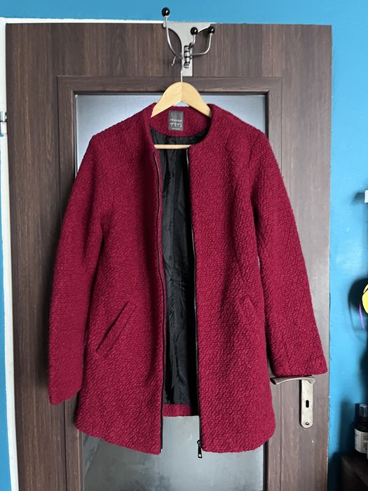 Płaszcz bordowy damski Primark r.M/L,