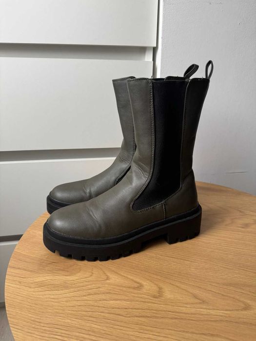 Жіночі черевики челсі Primark 39 розмір хакі