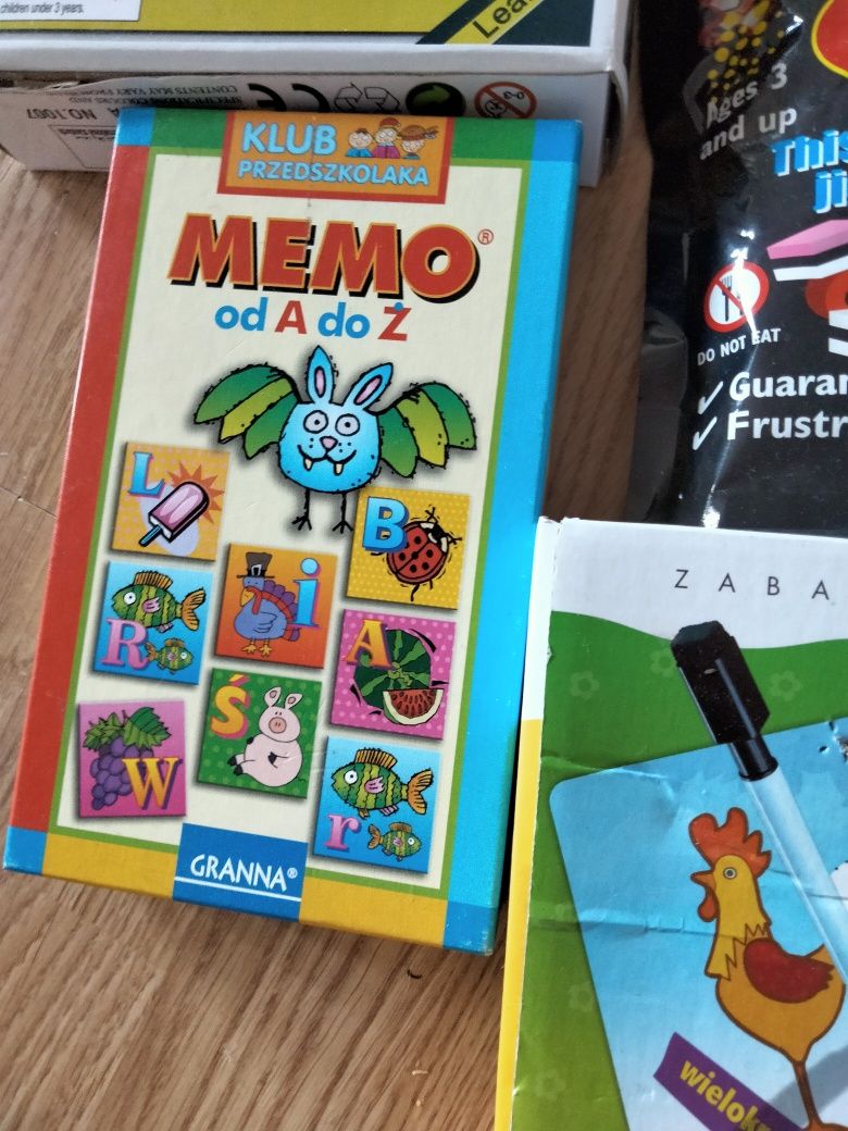 Memo puzzle Piotruś rysowanie zmazywanie zestaw Nowe i używane