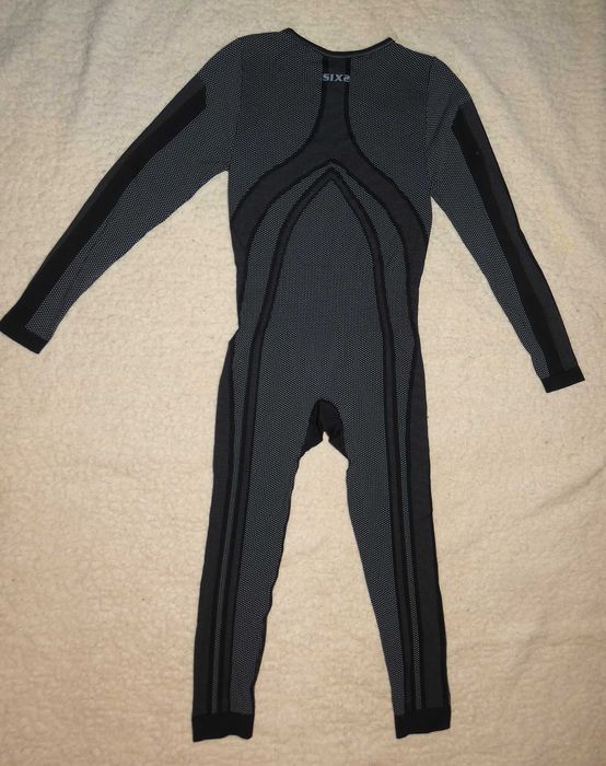 Мужской  мото термокомбинезон SIXS из ткани Carbon Underwear