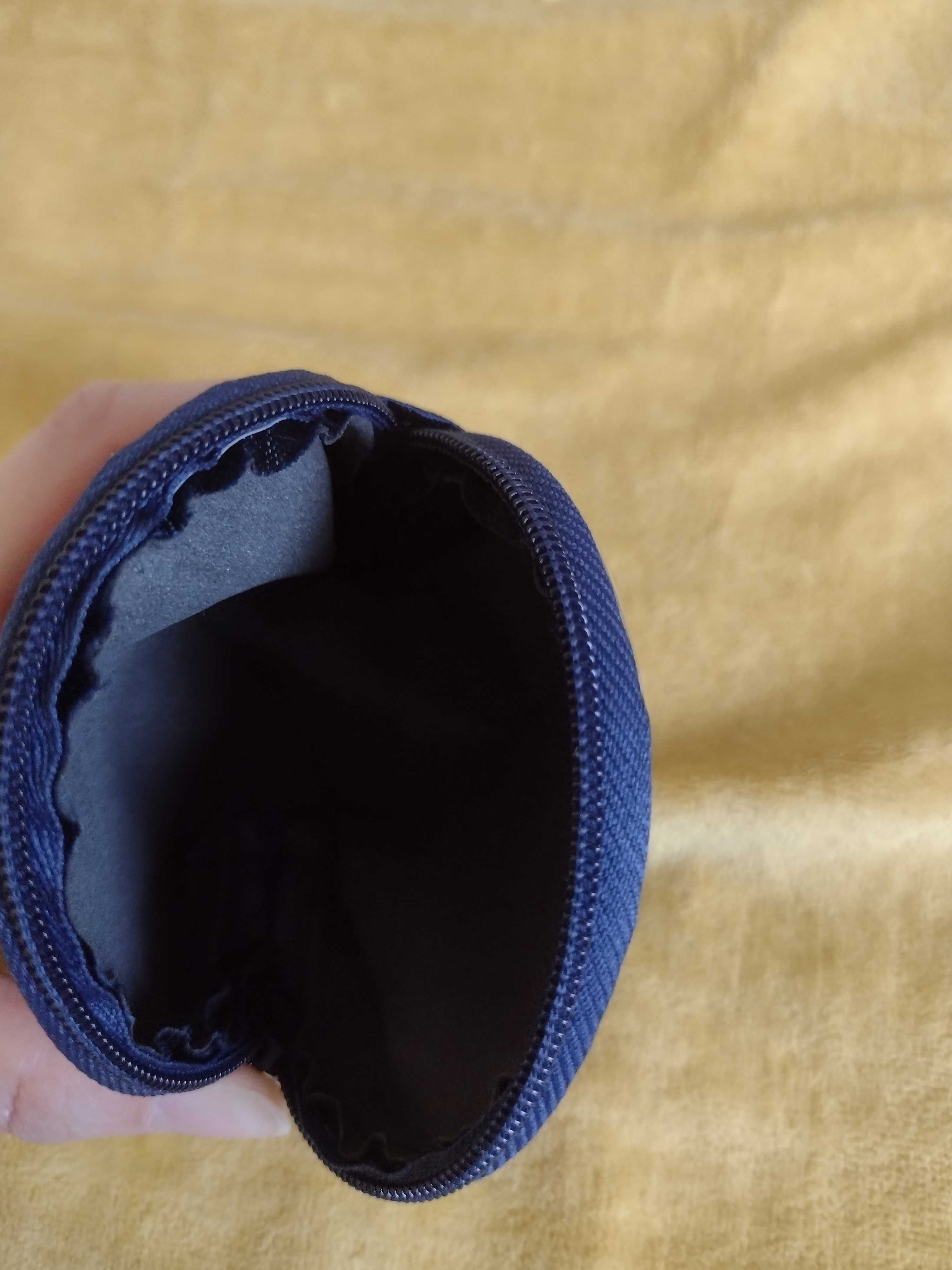 Kosmetyczka portmonetka mini ok. 9 x ok. 7,7 cm granat
