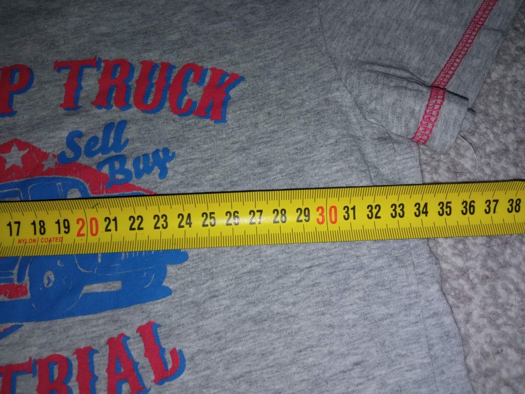 Piżama chłopięca koszulka z autem truck i spodenki 110-116