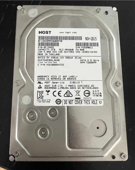 HDD Hitachi 3TB 7200obr sata