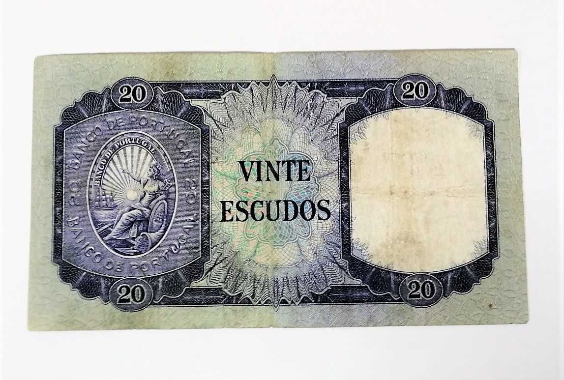 Nota 20 escudos de 1960, 20$, D. António Luiz de Menezes