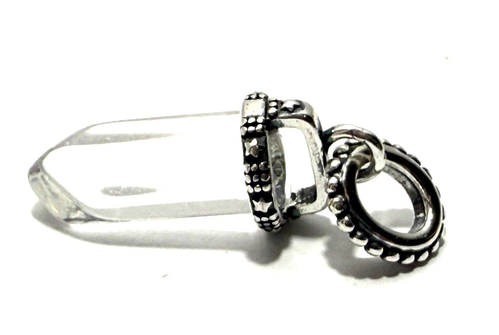 Śliczna Srebrna Zawieszka Kamyk 2g 925