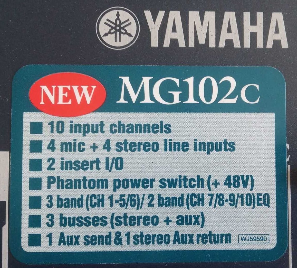 Yamaha MG102c Mixer