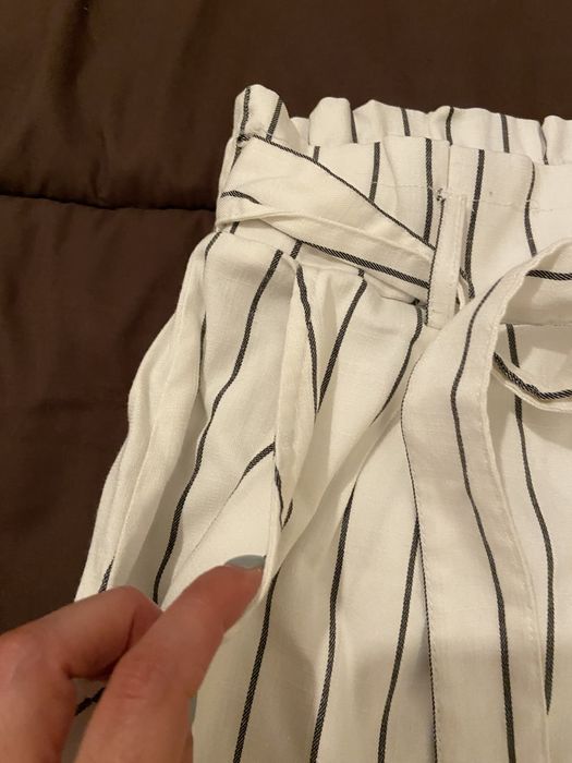 Calções brancos às riscas - Tally Weilj