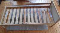Drewniane łóżko dzięciece 160 x 70 IKEA SNIGLAR + materac