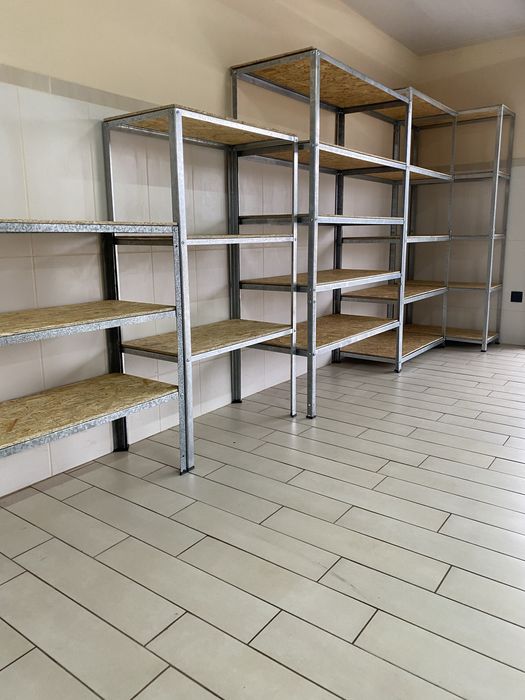 Стелаж полки полиці в гараж в магазин на склад Підвал комора закрутки