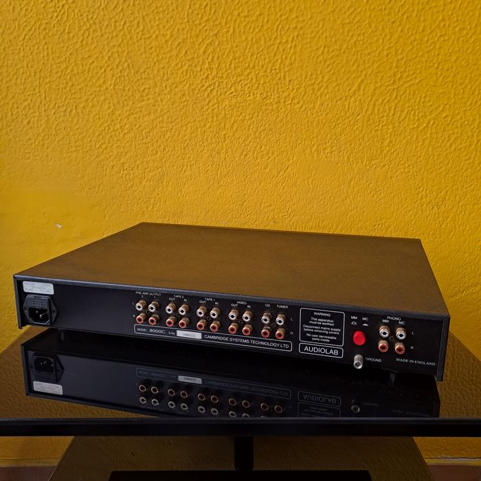 Audiolab 8000c e 8000p preamplificador e amplificador