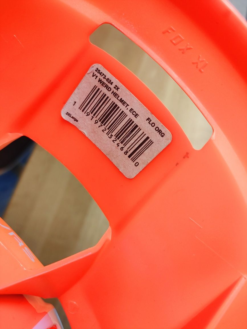 Kask fox v1 + gogle rozmiar xxl