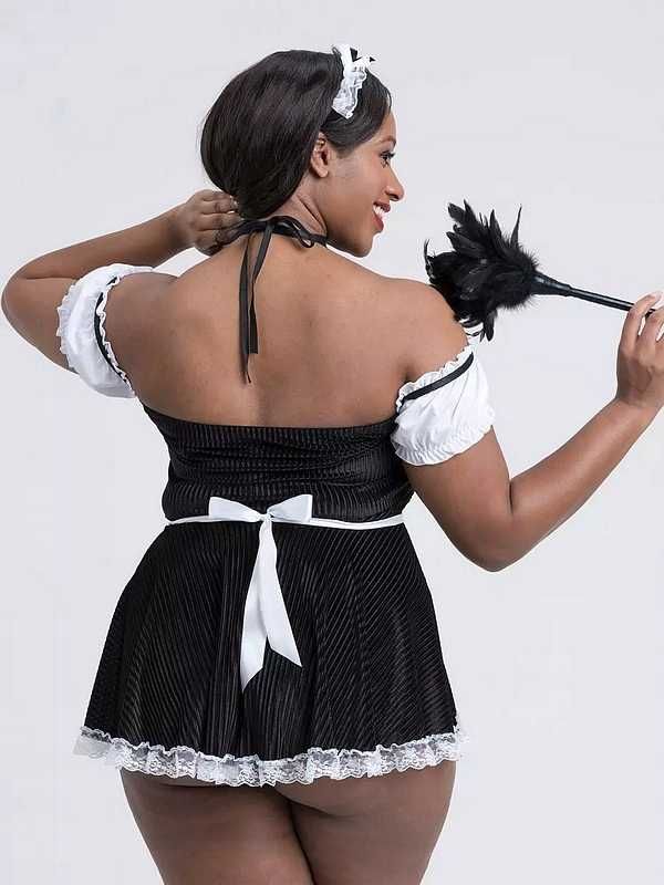 r XXL / XXXL sexy Pokojówka, przebranie kostium, French maid Plus Size