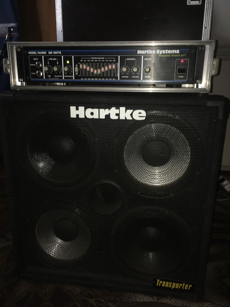 Zestaw do gitary basowej Hartke HA350 plus kolumna 4x10